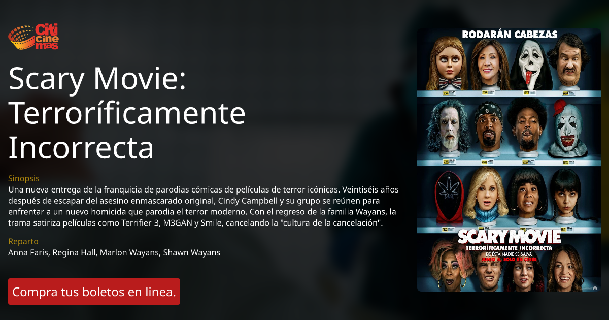 Scary Movie: Terroríficamente Incorrecta